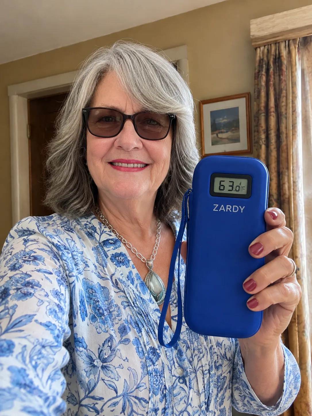 Susan packing for Phoenix