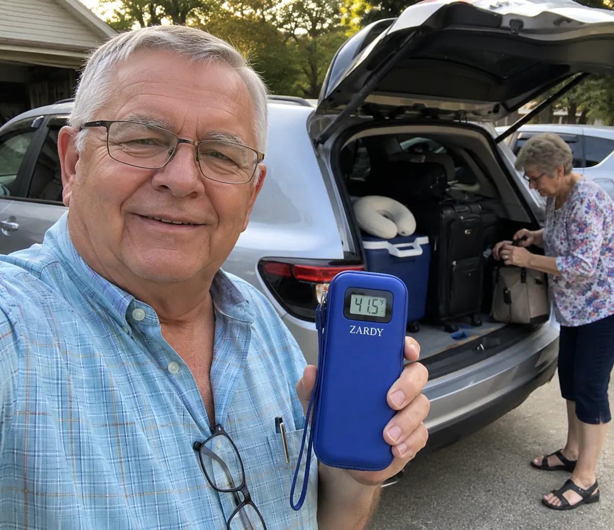 Robert loading the car for Florida